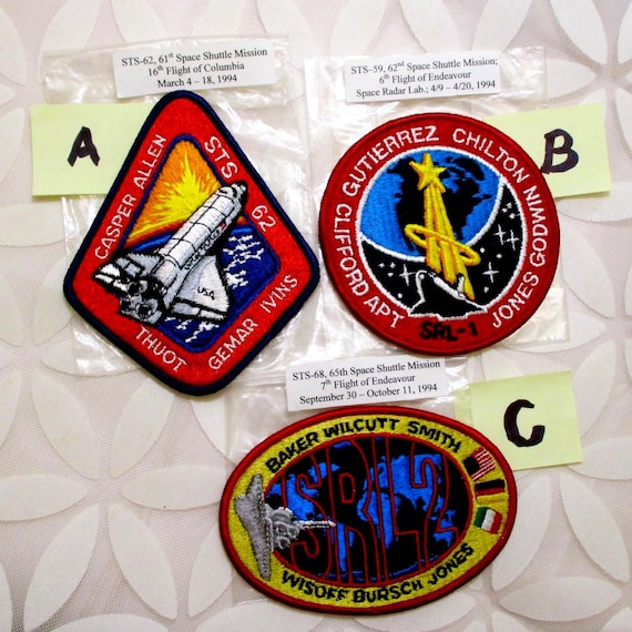VINTAGE 1994 NASA Space Shuttle Mission Patch: STS Crew Badge