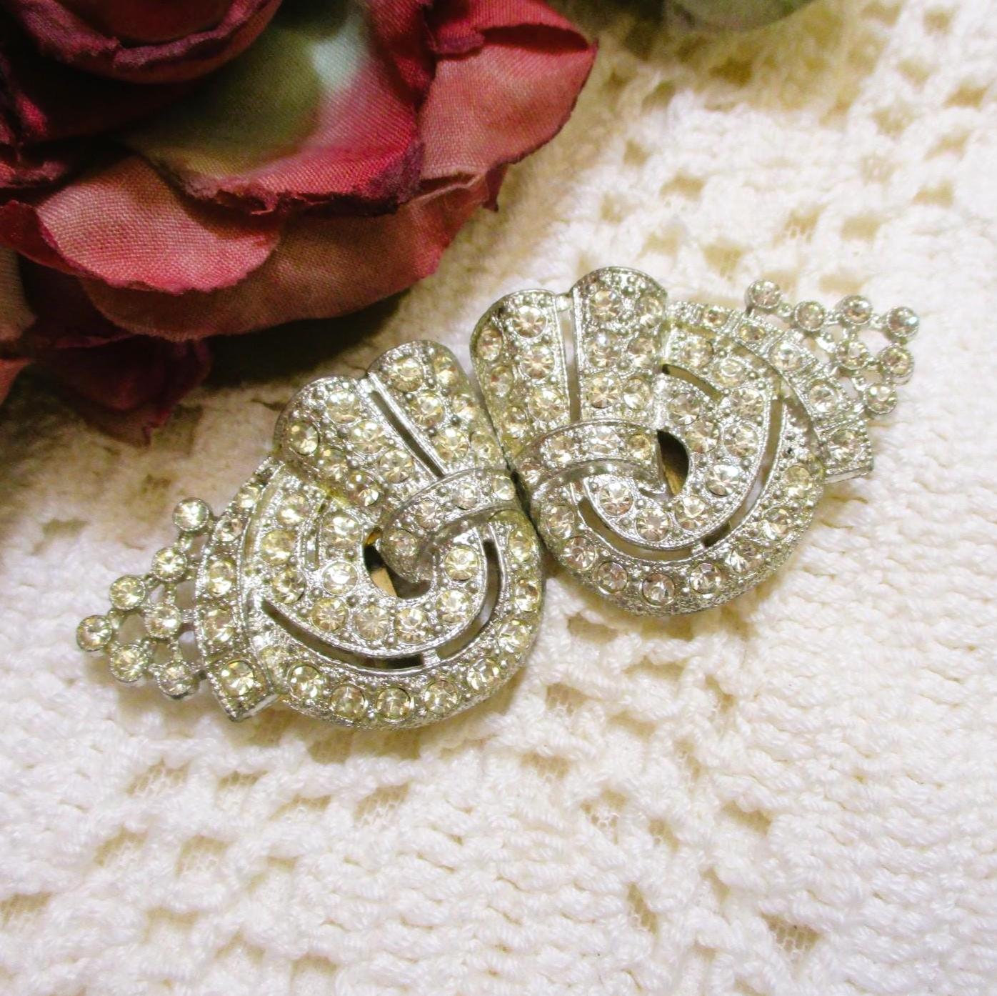 Rare 1930s Rhinestone Belt with Tag 1930s Decade Vintage Belts for sale | eBay main image 4
