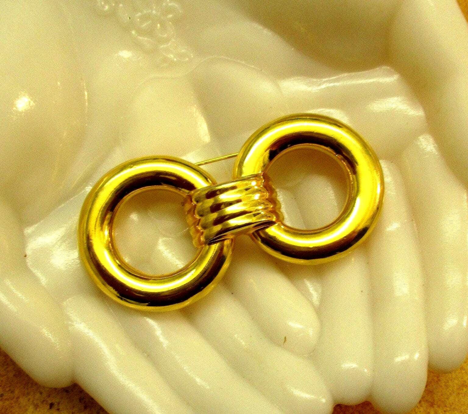 BEN-AMUN/ベンアムン】 PIN01 ブローチ Vintage BEN AMUN Silver Tone White Faux Onyx Modern Pin