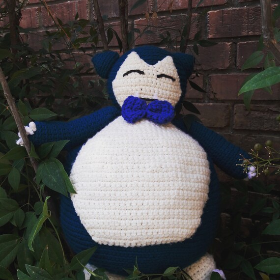 Snorlax Crochet Pillow Etsy