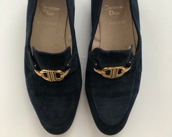 Christian Dior Boutique Vintage Suede Loafers Size 37 Women’s