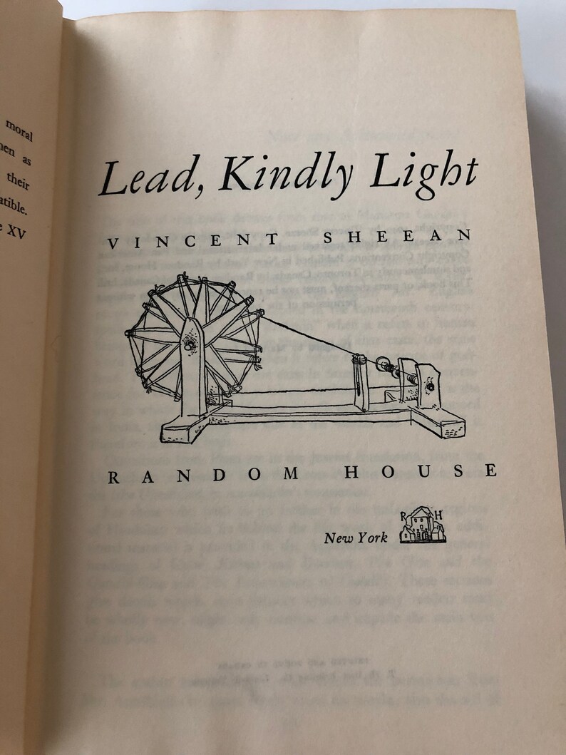 Vincent Sheean Lead Kindly Light First Edition Hardcovered Etsy