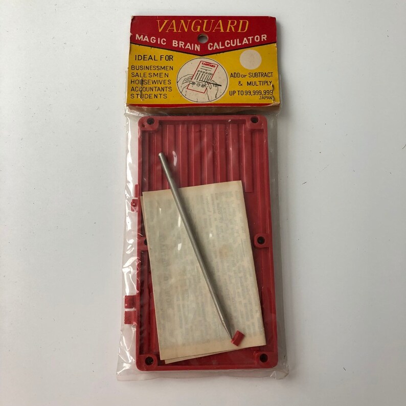 vintage calculator device Vanguard Magic Brain Calculator