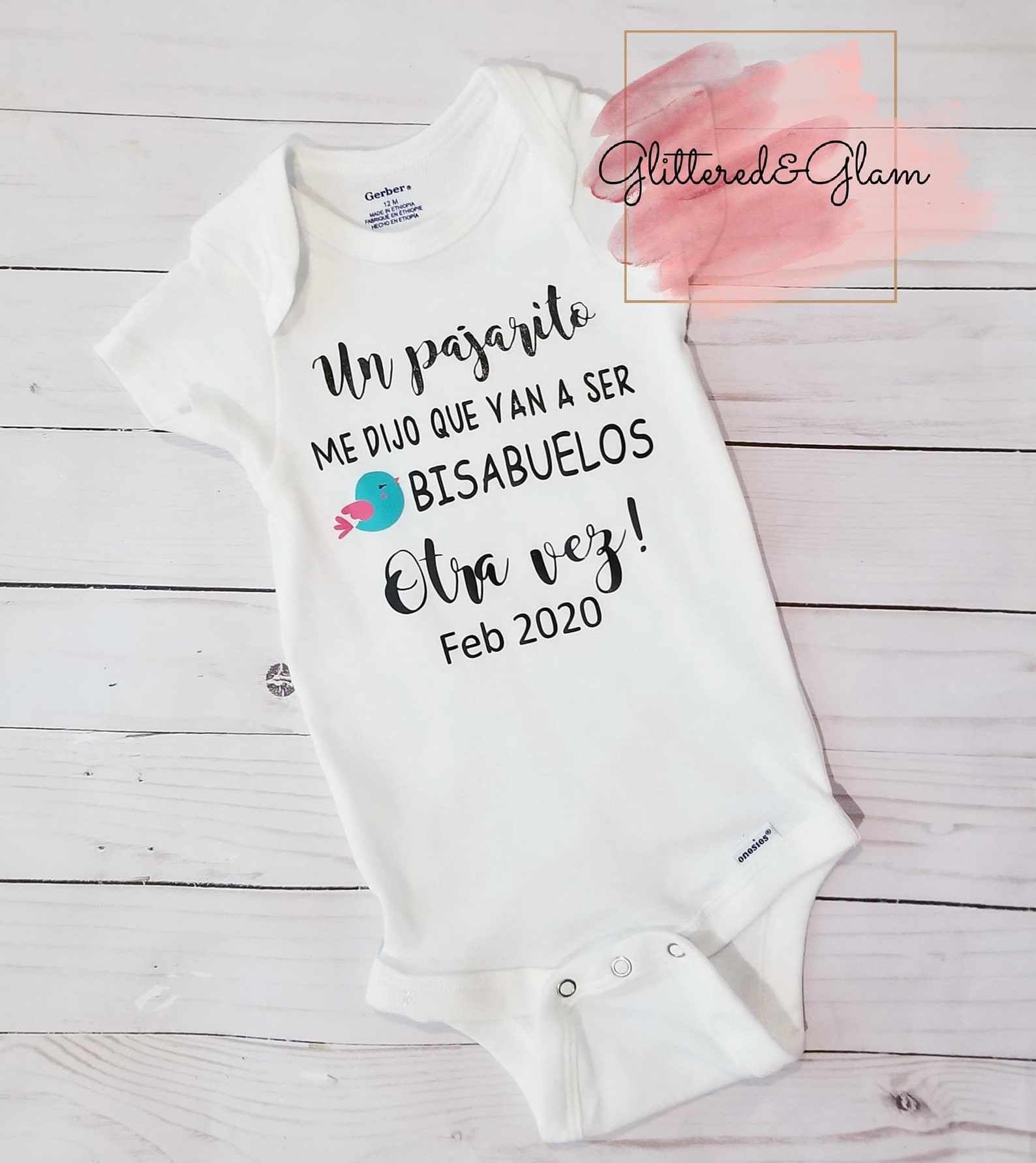 Pregnancy announcement in Spanish baby reveal pregnancy Etsy