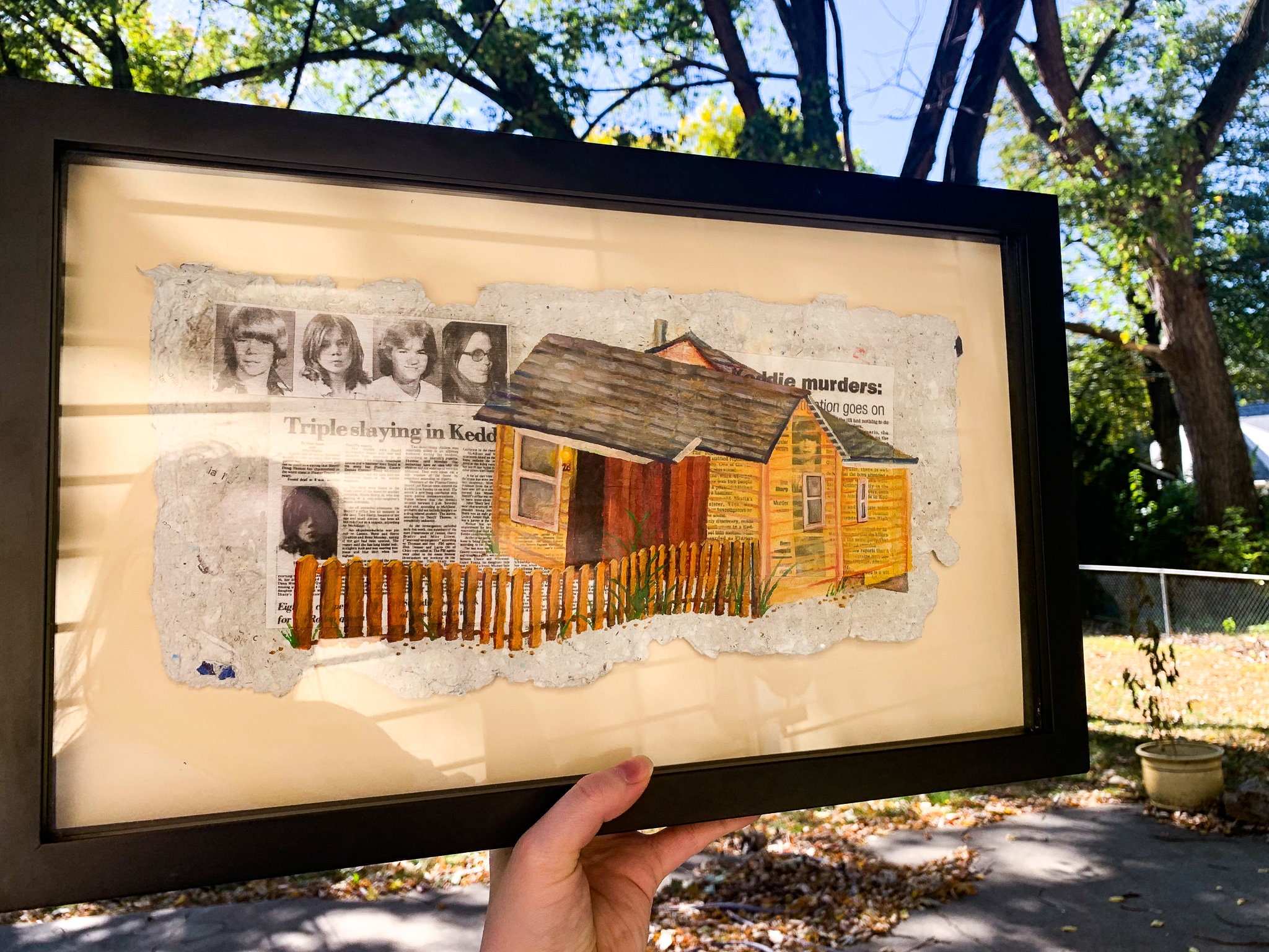Keddie Cabin Painting Handmade Paper Etsy