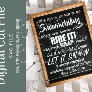 Snowmobiling, SVG (digital file)