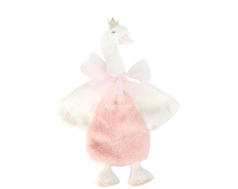 Personalized Princess Swan Plush Blanket, Mon Ami Plushy