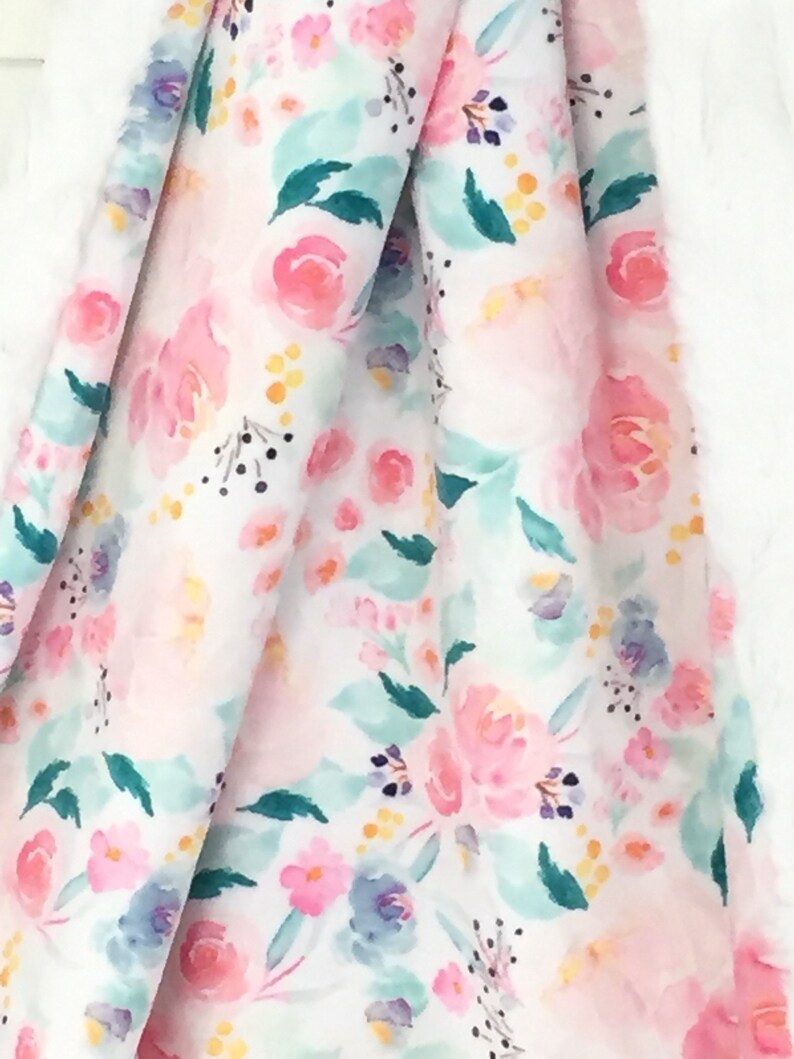 Blanket Baby Shower Gift Girl Baby Blanket Floral Crib Bedding Girl Blanket Baby Blanket Floral Baby Blanket Baby Gift