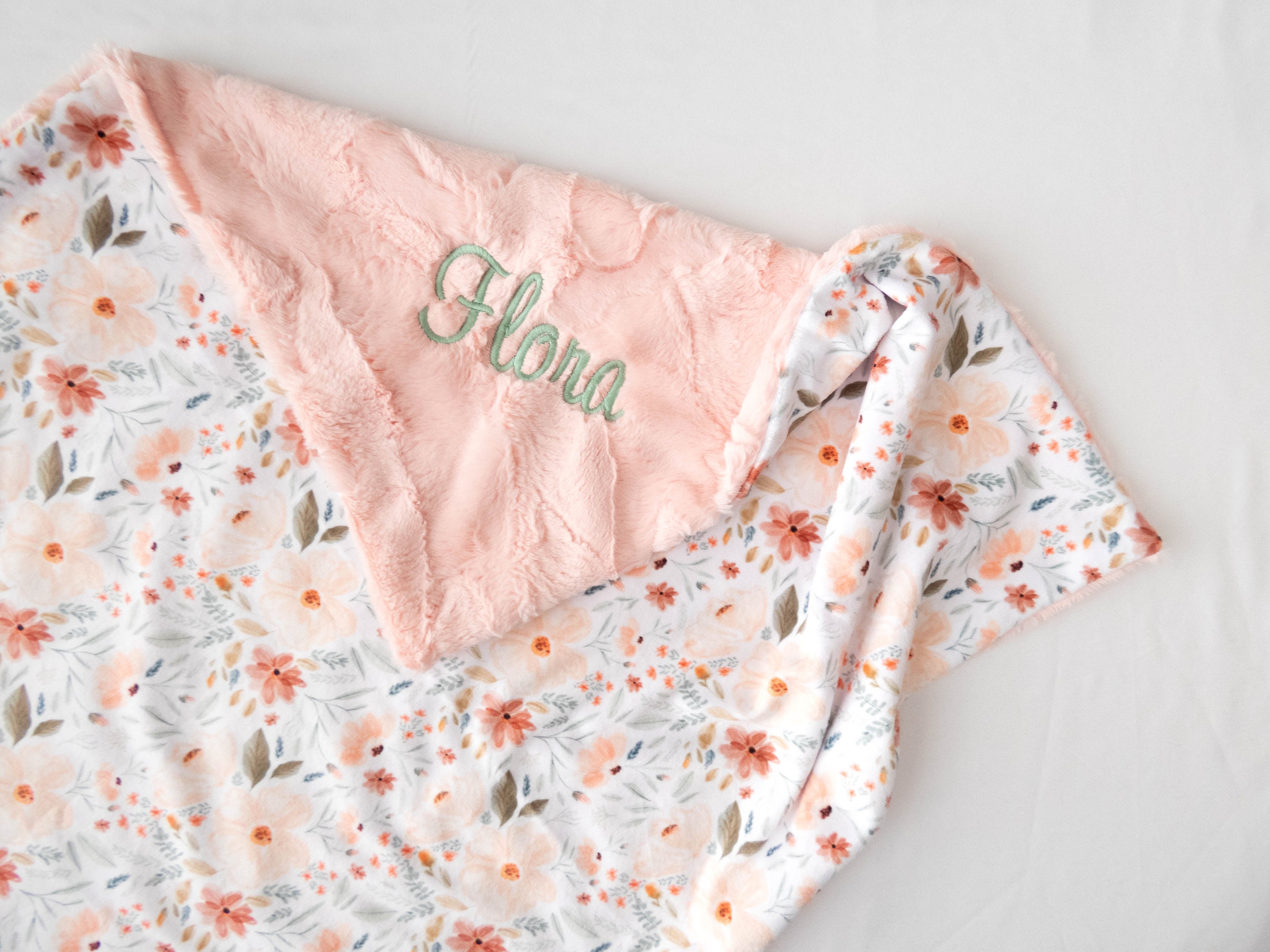 Personalized minky baby blankets cheap