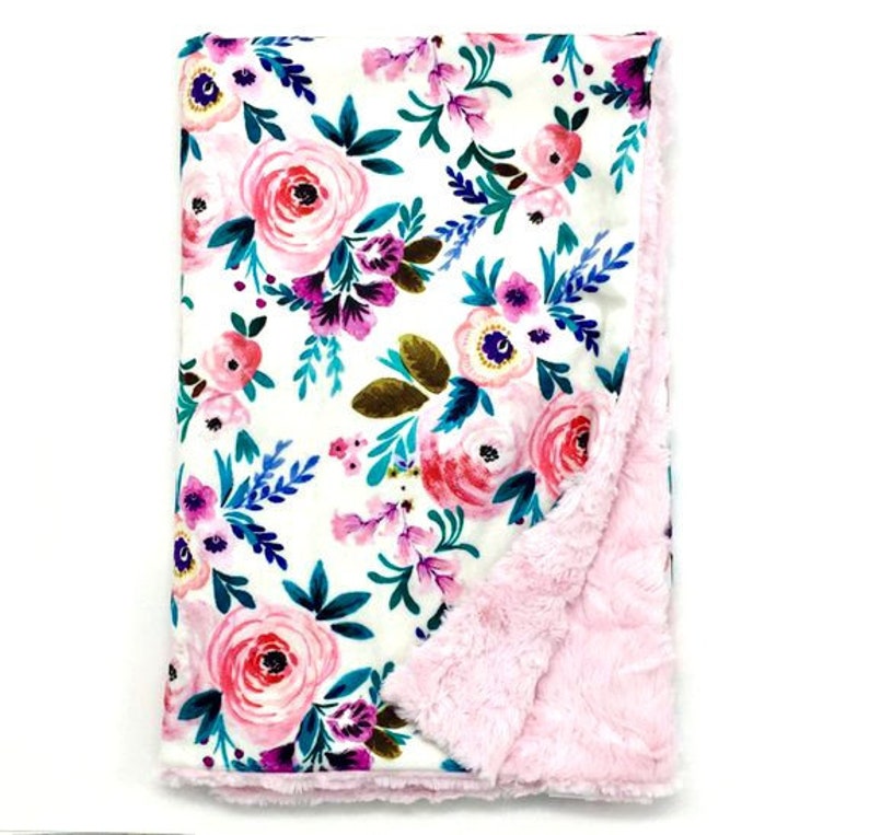 embroidered baby blankets etsy