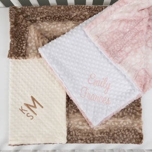 Custom Blanket, Design Your Own Baby Blanket, Minky, Baby Blanket with Name, Monogram, Plush Baby Blanket, Gender Neutral Gift, Baby Shower