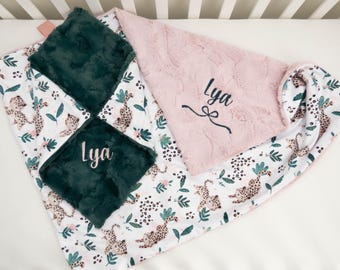 Personalized Baby Blanket, Cheetah Blanket, Baby Blanket, Minky Baby Blanket, Monogram Baby Blanket, Leopard Baby Blanket