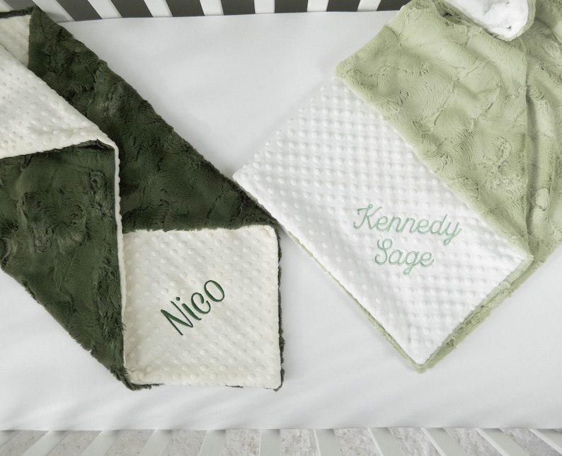 Custom Blanket, Design Your Own Baby Blanket, Minky, Baby Blanket with Name, Monogram, Plush Baby Blanket, Gender Neutral Gift, Baby Shower image 1