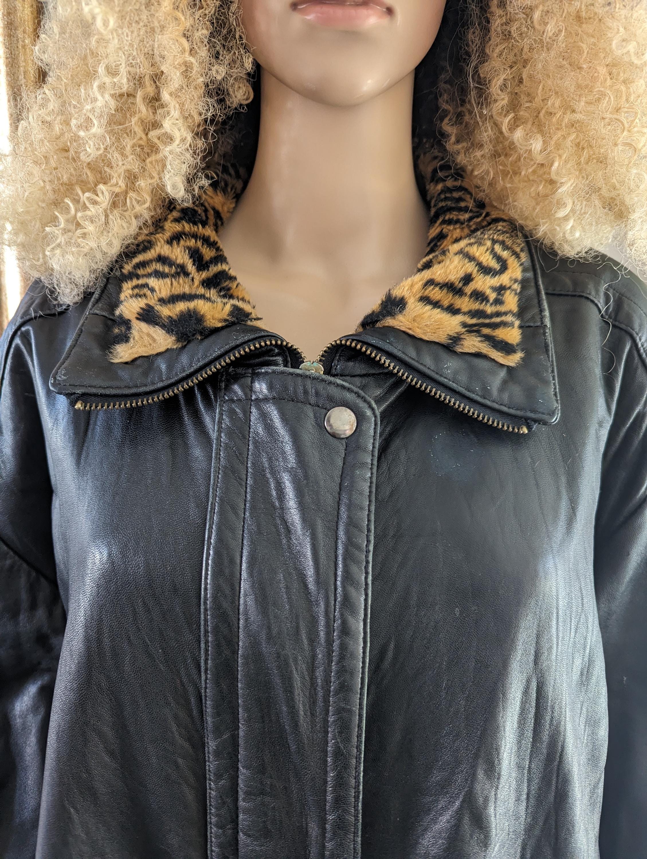 Vintage 80s J Percy for Marvin Richards Reversible Faux Fur