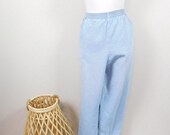 50 OFF NEW YEAR Sale Vintage 1990s Light Blue Wash Denim High Elastic Waist Mom Boot Leg Jeans Pants Bottoms Joggers 18 1X Plus Size Petite