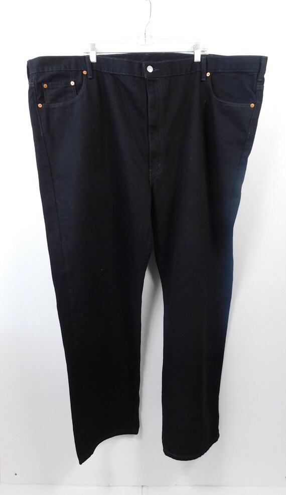 Mens Vintage 80s Authentic Levis Brand 550 Black Regular Fit