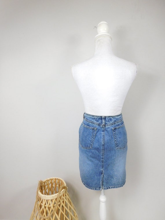 Vintage 90s GAP Jeans Dark Blue Wash Jean Side Bu… - image 4