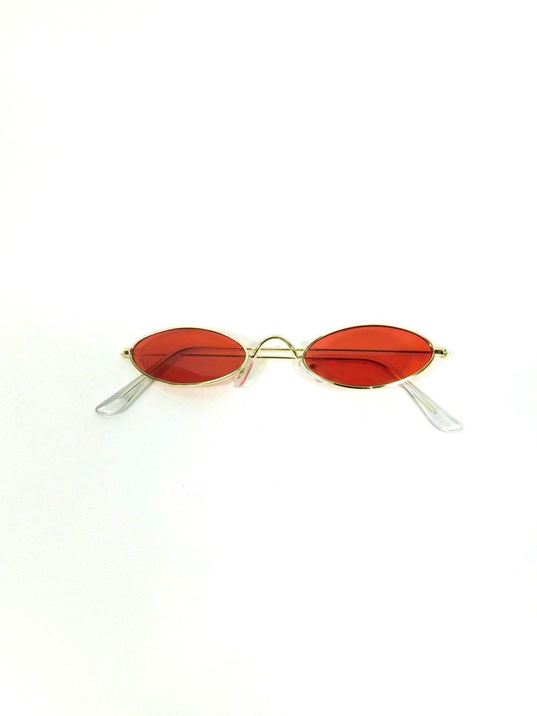 Women’s Two-Tone Red and Yellow Fashion Sunglasses KANASTAL Photochromic Sunglasses Women Round Yellow to Red  main image 3