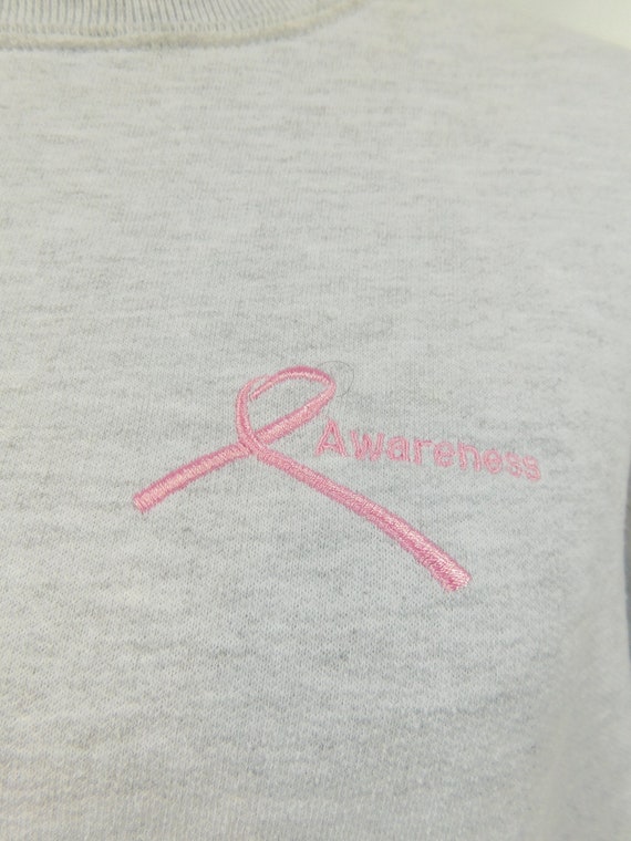 Vintage Light Gray Pink Breast Cancer Awareness R… - image 5