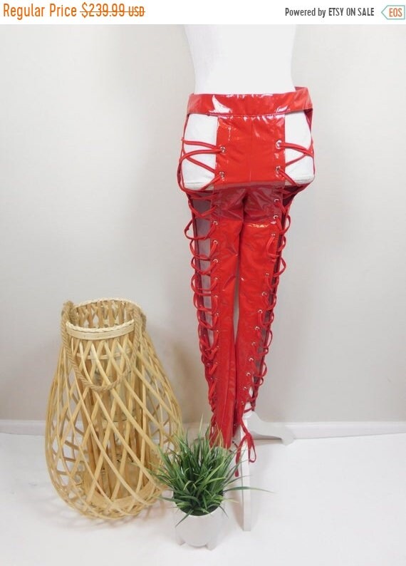 50% OFF BLOWOUT SALE Vintage 90s Bright Red Patent