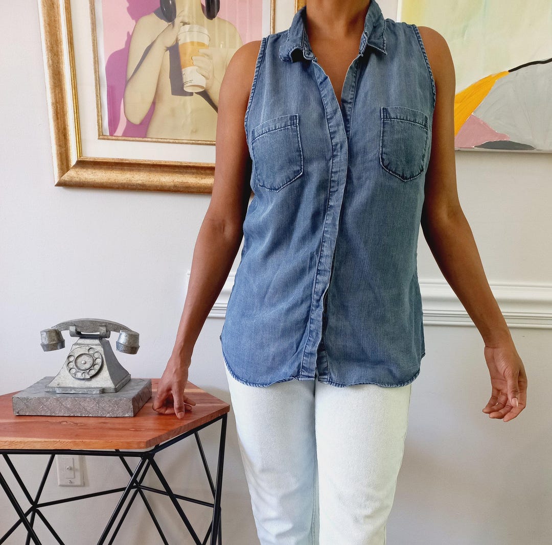 Denver Blouse - Carribean Blue Wash main image 1
