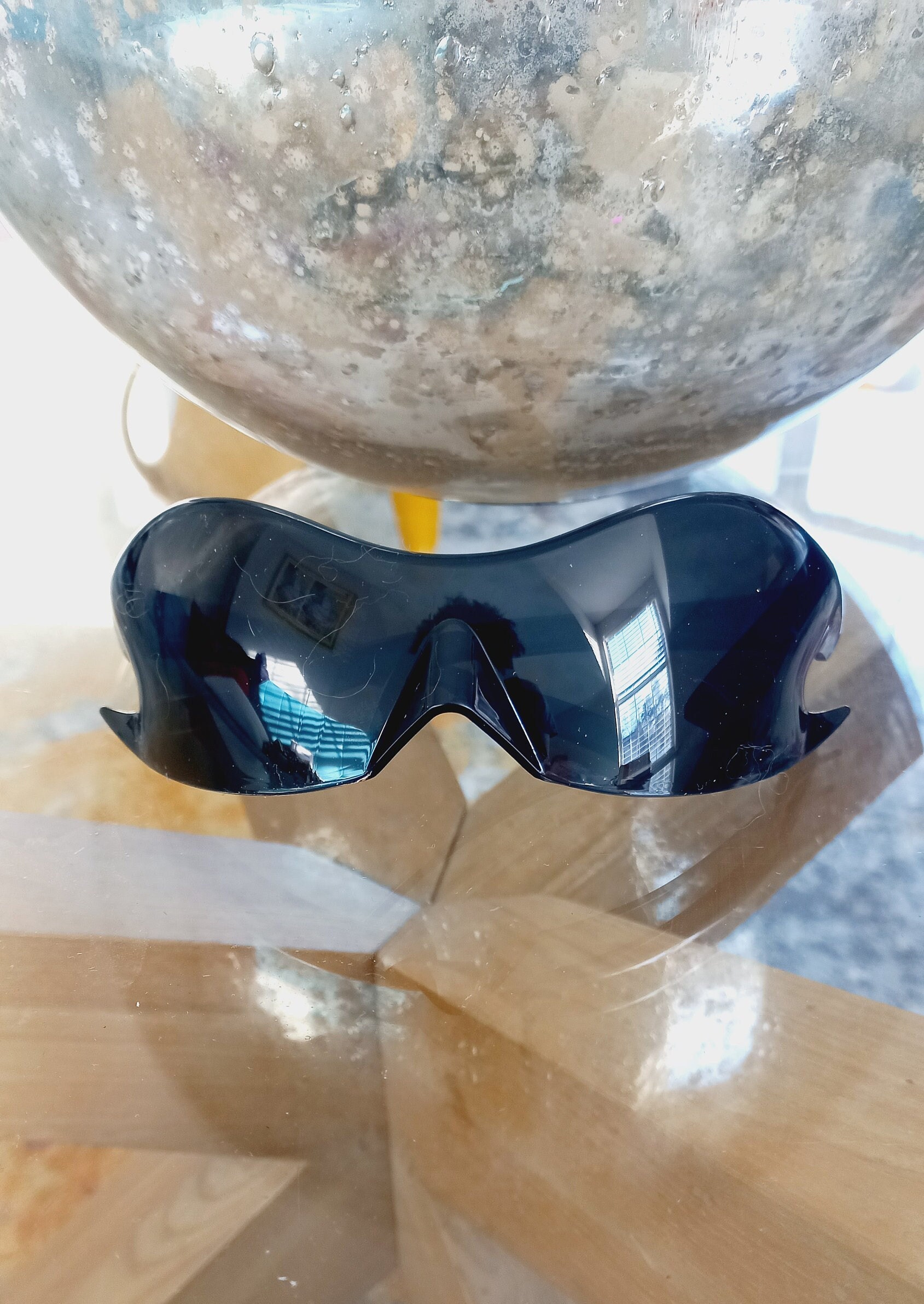 s*u様 ✨激レア cyclops visor oakley サングラス 80s Futuristic Cyclops Cyber Visor Sunglasses Men Women Punk