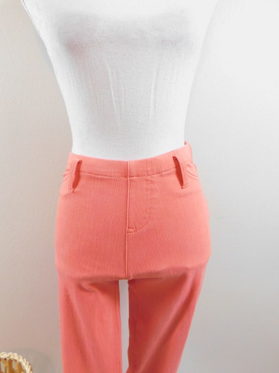 Vintage 90s Faded Glory Coral Pink High Rise Stre… - image 3