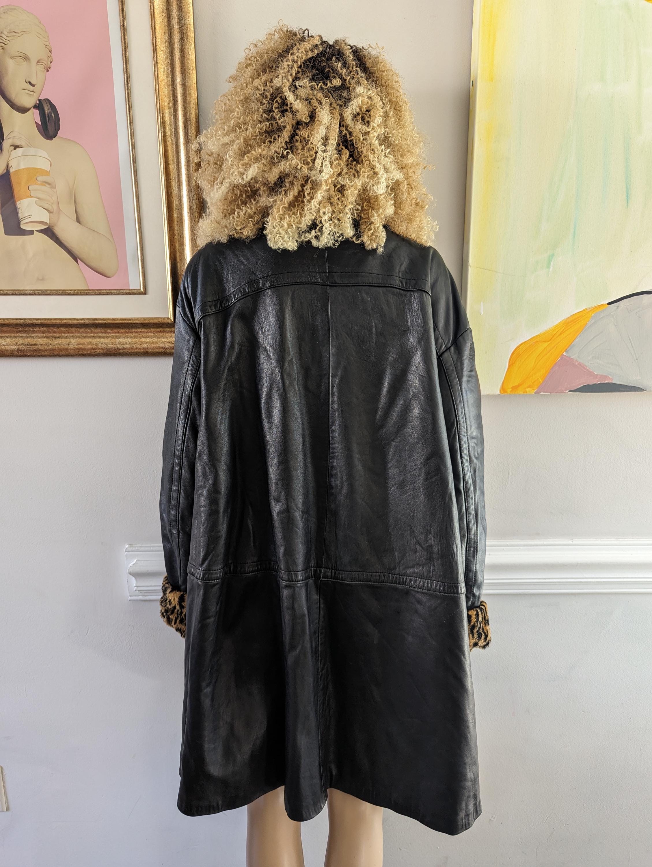 Vintage 80s J Percy for Marvin Richards Reversible Faux Fur