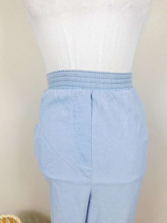 Vintage 1990s Nikki Light Pale Blue Wash Denim Hi… - image 2