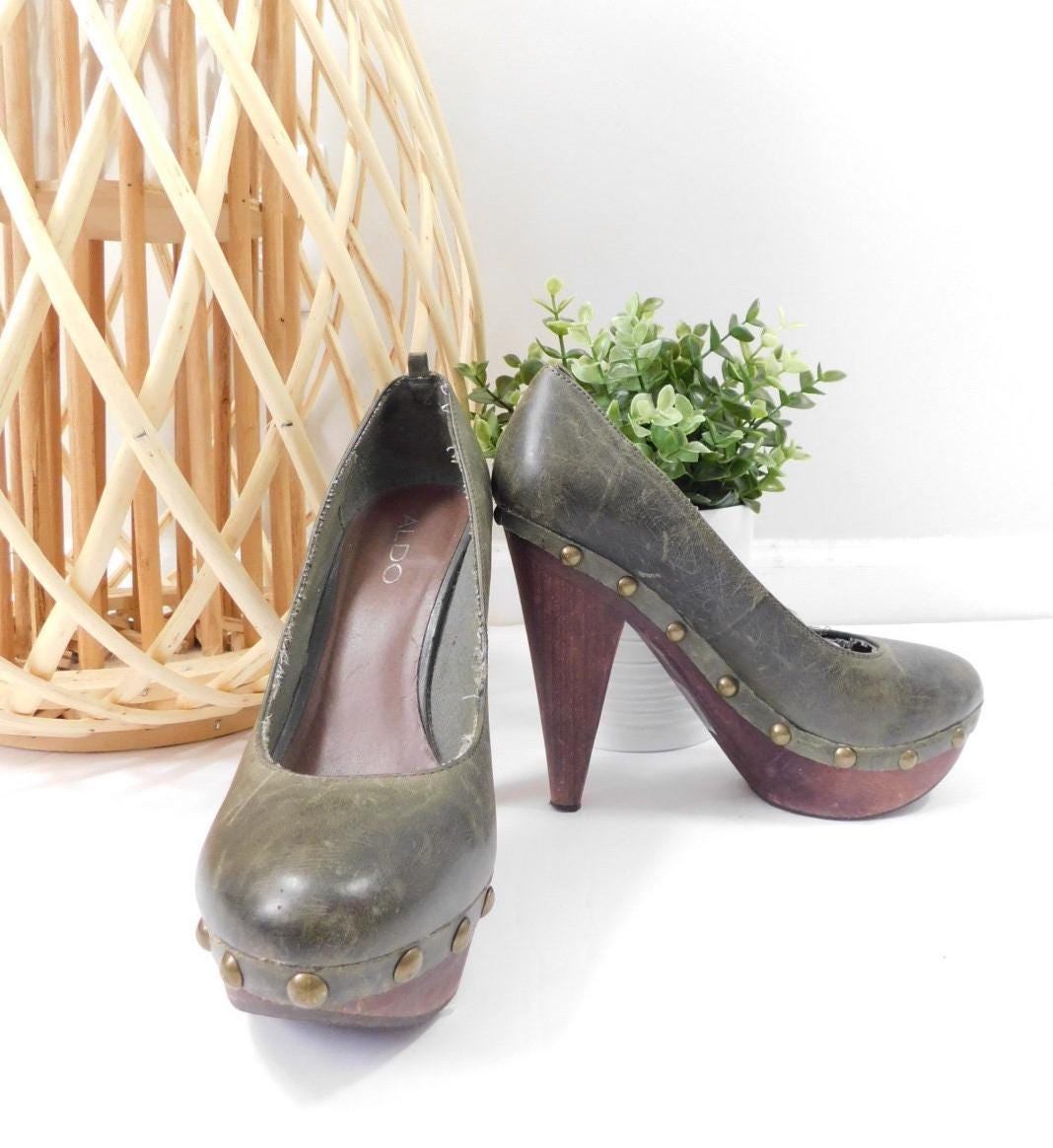 Ladies Green Dress Shoes - Etsy