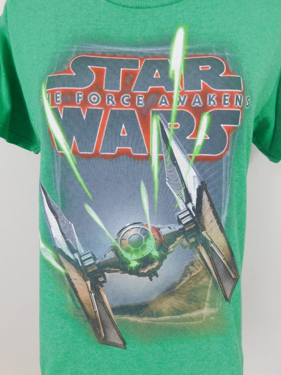 Vintage 1990s Green Logo Movie Star Wars The Forc… - image 3