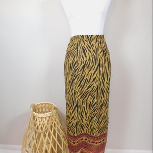Cheetah midi skirt 80s sale