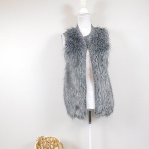 Fuzzy grey vest hotsell