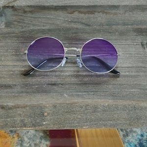 Glasses Purple Gradient Tinted - Etsy display picture 1