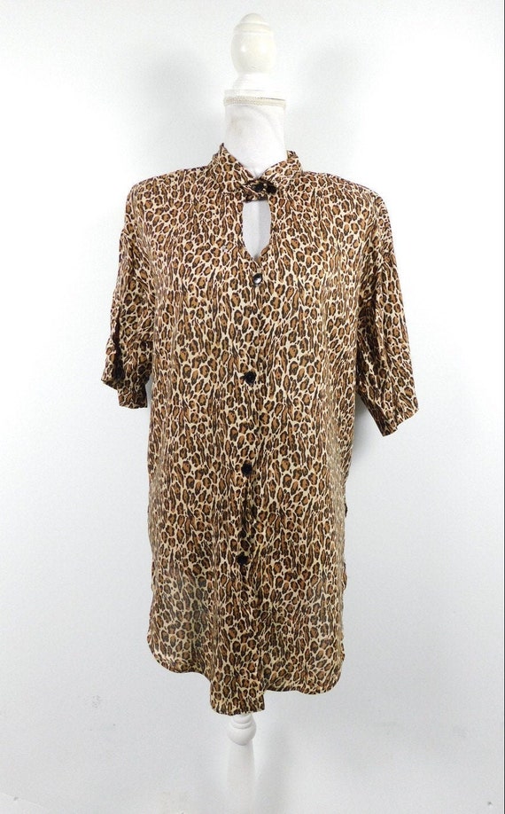 LATE 80s LEOPARD BUM FLAP
