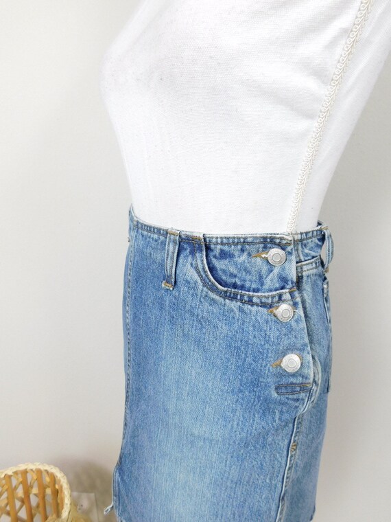 Vintage 90s GAP Jeans Dark Blue Wash Jean Side Bu… - image 3