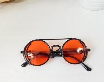 Big Round Oversized Double Wire Rim Sunglasses Metal Frame Retro XL Vin Shades k 