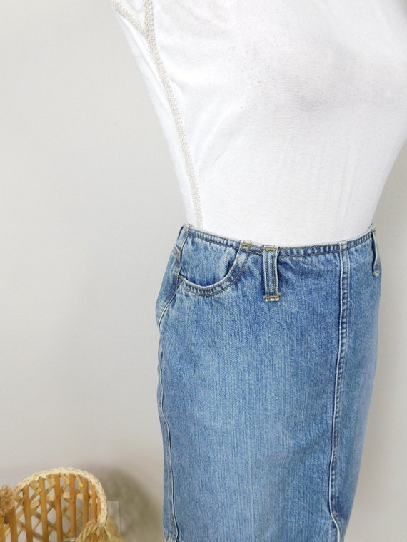 Vintage 90s GAP Jeans Dark Blue Wash Jean Side Bu… - image 2