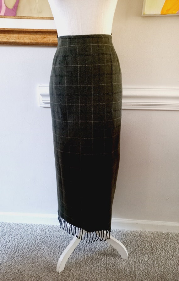 Olive green skirts 80s hotsell