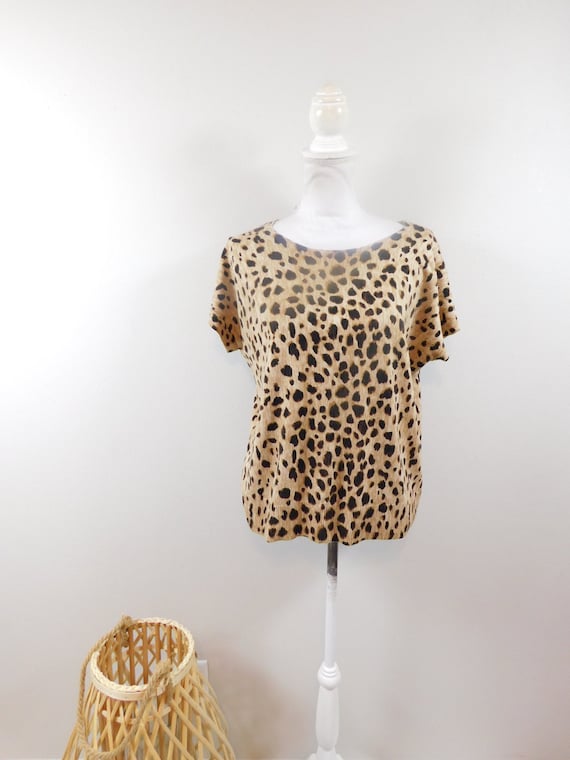 Plus size cheetah sweater hot sale