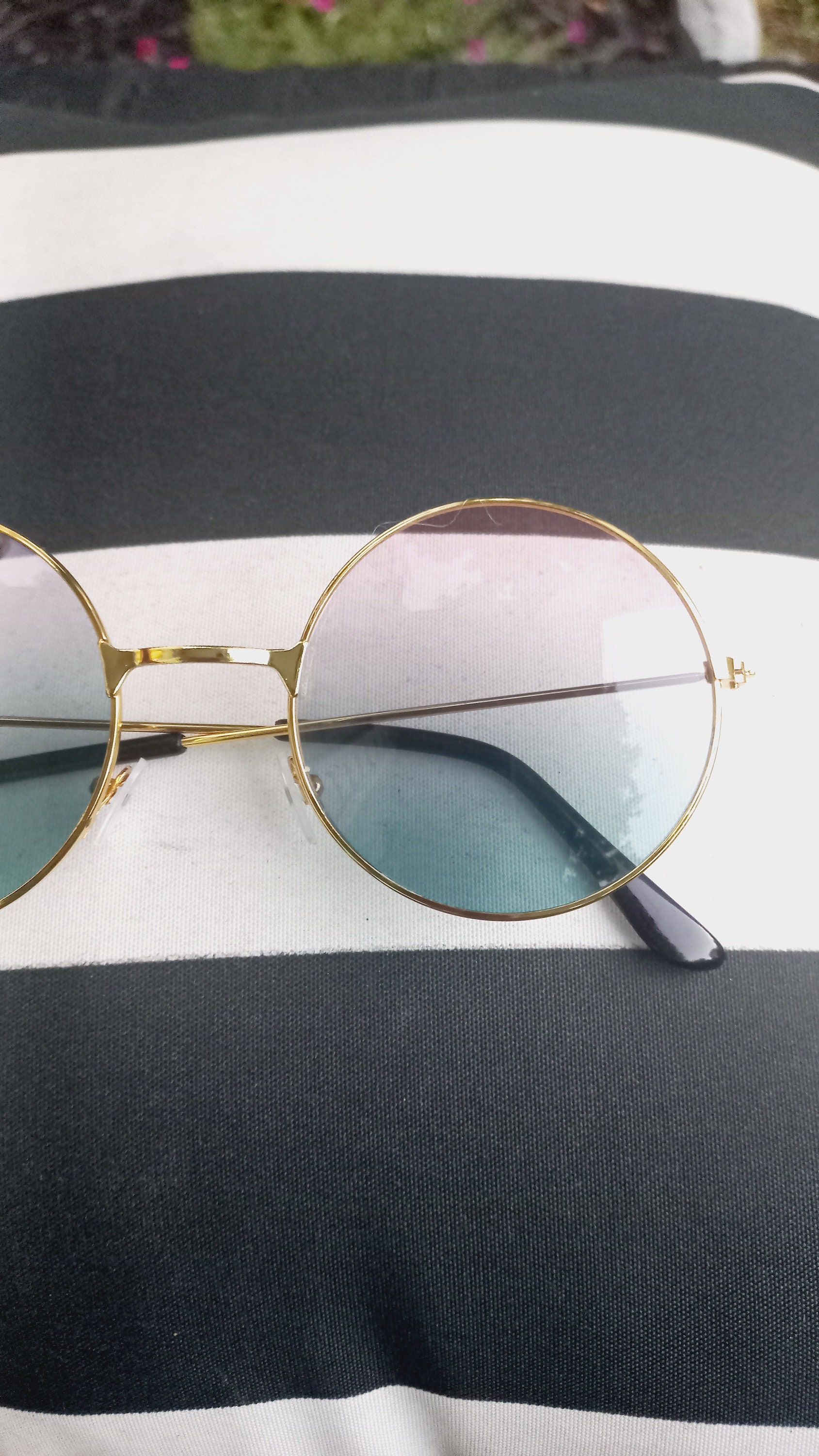 Large round metal frame Boho ombre sunglasses sserwe2_2000x.jpg?v=1747082737 main image 2