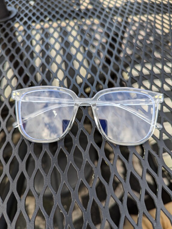 Lunettes De Vue Transparentes Surdimensionnées Carrées - Monture Métal/plastique Unisexe - Neuf Avec étiquettes JuicyOrange
