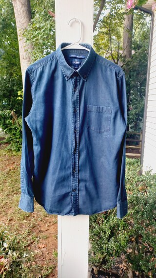 Vintage Washed Denim Chest Pocket Shirt main image 0