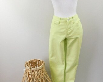 Lime Green Jeans | Etsy Hong Kong