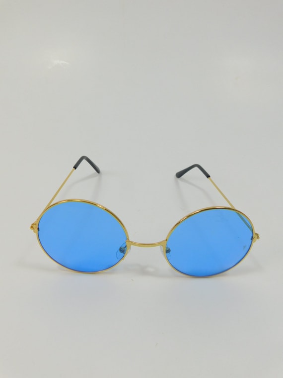 NWOT Unbranded Stylish Blue & Gold Sunglasses Men main image 3