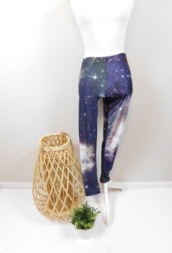 Black leggings with shiny cheap stars