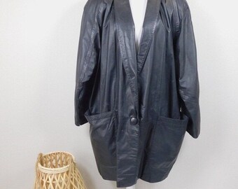 Tibor Leather Jacket - Etsy