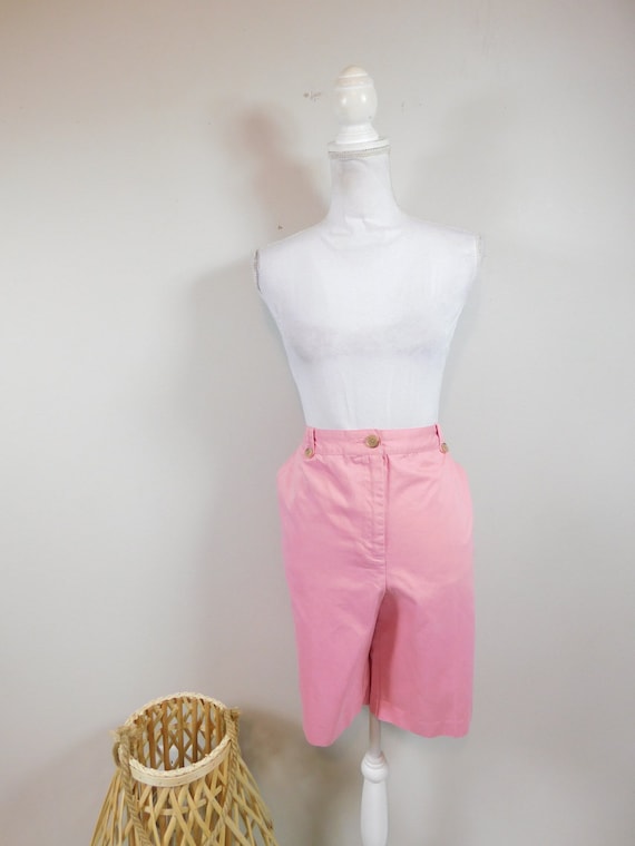 Vintage 1980s Lands End Bubblegum Pink Long Cotton