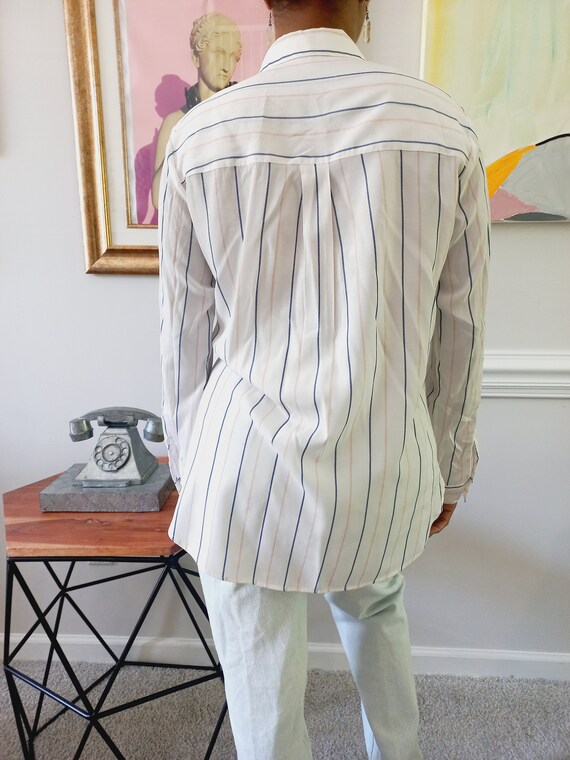 express striped blouse