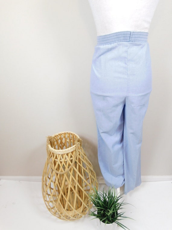 Vintage 1990s Nikki Light Pale Blue Wash Denim Hi… - image 4